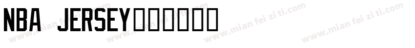 NBA Jersey字体转换